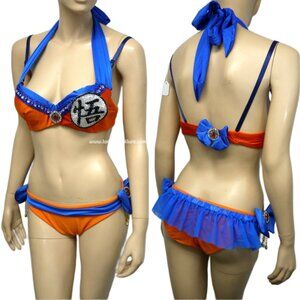 Dragon Ball Z Goku Cosplay Dance Costume with Ruffles